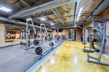Spacious fitness center